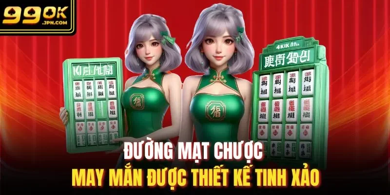 Đường mạt chược may mắn được thiết kế tinh xảo